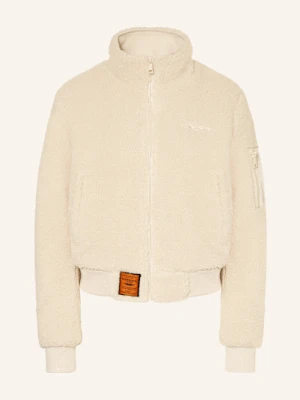 Bombers Original Kurtka Pluszowa weiss