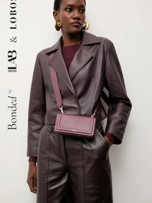Bonded by Answear.LAB & LOBOS torebka skórzana kolor bordowy