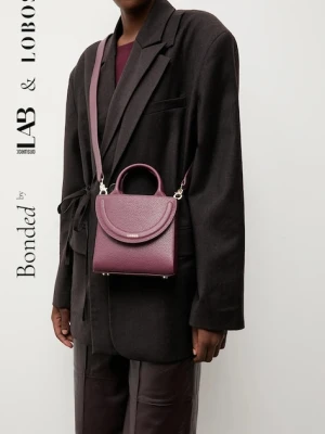 Bonded by Answear.LAB & LOBOS torebka skórzana kolor bordowy