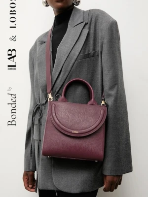 Bonded by Answear.LAB & LOBOS torebka skórzana kolor bordowy