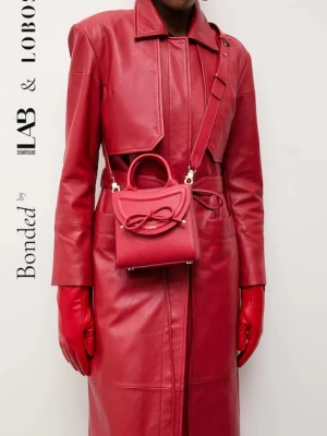 Bonded by Answear.LAB & LOBOS torebka skórzana kolor czerwony