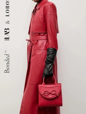 Bonded by Answear.LAB & LOBOS torebka skórzana kolor czerwony