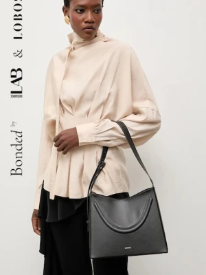 Bonded by Answear.LAB & LOBOS torebka zamszowa kolor czarny