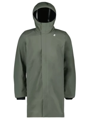 Bonded Parka z wysokim kołnierzem K-Way