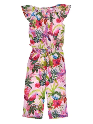 Bondi Kombinezon "Jungleallover" w kolorze jasnoróżowym ze wzorem rozmiar: 116