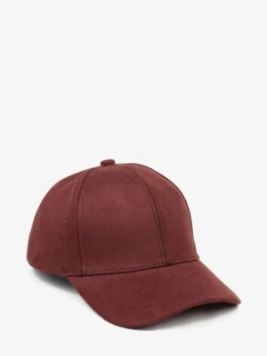 Bordowa Casualowa Czapka z Daszkiem Tuslena