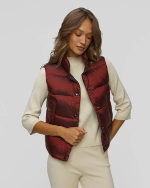 Bordowa Kamizelka Puchowa Damska Bogner Orely-d