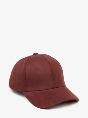 Bordowa Klasyczna Czapka z Daszkiem Tusira