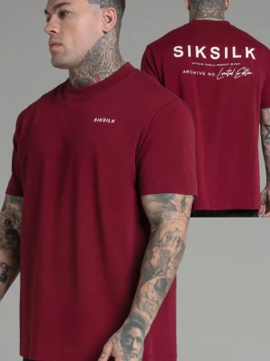 Bordowa koszulka męska Limited Edition SikSilk