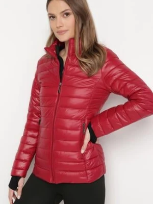 Bordowa Kurtka Pikowana na Sezon Przejściowy Verlisa j.style