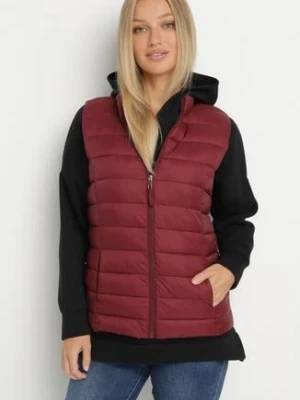 Bordowa Pikowanana Kamizelka Sifitta j.style