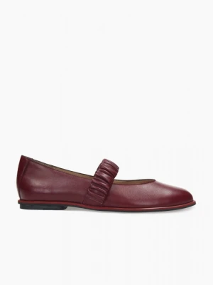 Bordowe baleriny damskie 7mil
