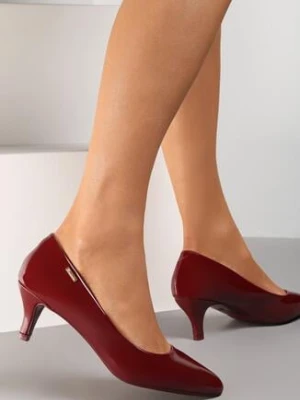 Bordowe Czółenka Philenope ballada