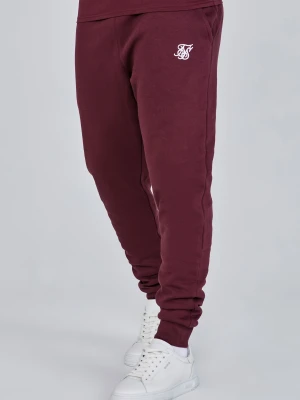 Bordowe joggery męskie Essentials SikSilk