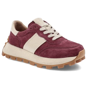 Bordowe Sneakersy Filippo Modne Obuwie Damskie