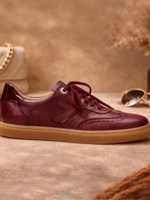 Bordowe trampki damskie 7mil