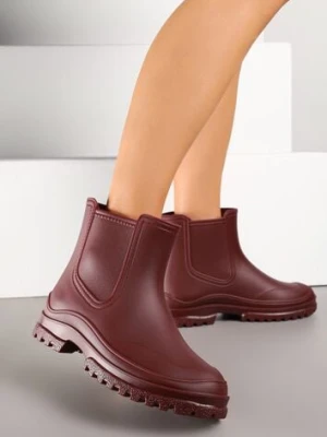 Zdjęcie produktu Bordowe Wsuwane Kalosze Krótkie Urvia