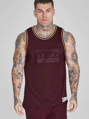 Zdjęcie produktu SikSilk Męska Kamizelka Koszykarska w Kolorze Burgundowym