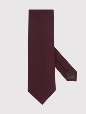 Bordowy gładki krawat Pako Lorente