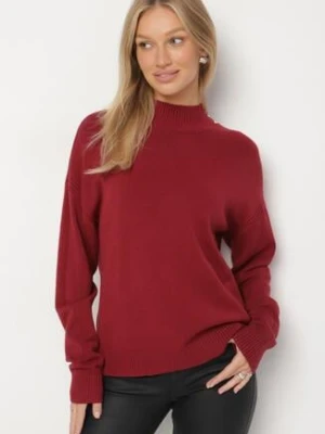 Bordowy Golf z Metalicznymi Guzikami Aderlia glo-story