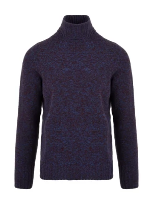 Bordowy Sweter dla Mężczyzn Drumohr