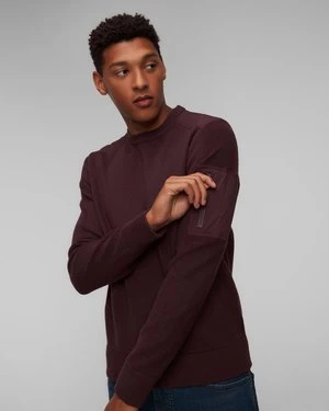 Bordowy wełniany sweter męski Hugo Boss P-Diego