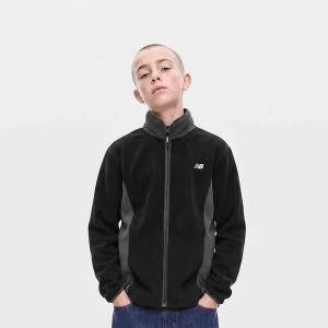 Borg Full Zip Through Funnel Jacket New Balance czarny