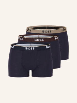 Boss 3-Pak Bokserek Power blau GRANATOWY