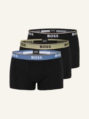 Boss 3-Pak Bokserek Power schwarz CZARNY
