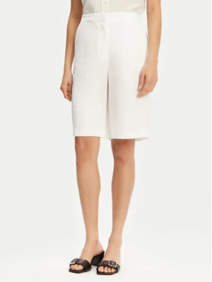 BOSS Bermudy 50537403 Biały Relaxed Fit