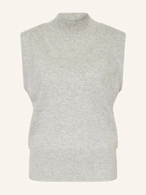 Boss Bezrękawnik Z Kaszmiru Futrani grau