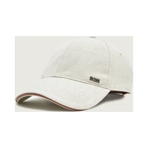 BOSS BLACK Bejsbolówka Zed-CA-LE | z dodatkiem skóry