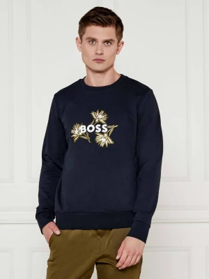 BOSS BLACK Bluza C-Soleri 120 | Regular Fit granatowy