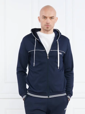 BOSS BLACK Bluza Core Hooded Jacket | Regular Fit granatowy
