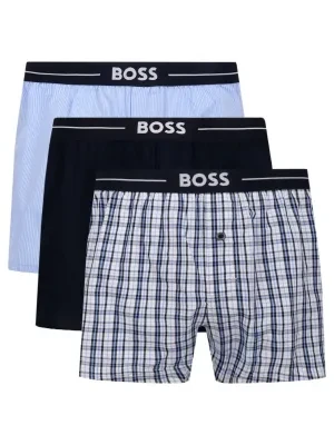 BOSS BLACK Bokserki 3-pack 3P Woven Boxer