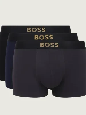 BOSS BLACK Bokserki 3-pack Gold Logo