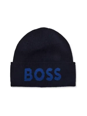 BOSS BLACK Czapka Elio | z dodatkiem wełny i kaszmiru