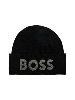 BOSS BLACK Czapka Elio | z dodatkiem wełny i kaszmiru
