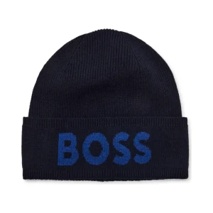 BOSS BLACK Czapka Elio | z dodatkiem wełny i kaszmiru