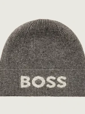 BOSS BLACK Czapka Elios | z dodatkiem wełny