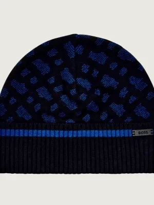 BOSS BLACK Czapka Helogo | z dodatkiem wełny i kaszmiru