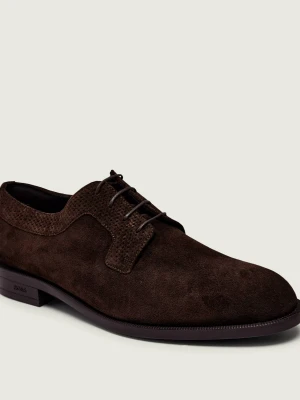 BOSS BLACK Derby Tayil_Derb_sdwv | zamsz brązowy