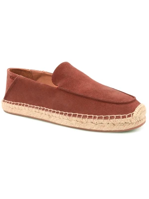 BOSS BLACK Espadryle Madeira | zamsz brązowy