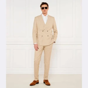 BOSS BLACK Garnitur C-Huge-2Pcs-DB-252 | Slim Fit | z dodatkiem wełny