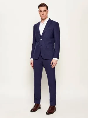 BOSS BLACK Garnitur H-Huge-2Pcs-253 | Slim Fit | z dodatkiem jedwabiu i wełny