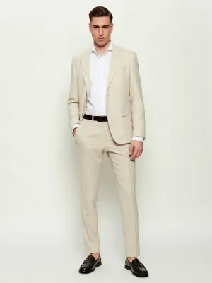 BOSS BLACK Garnitur H-Huge-2Pcs-253 | Slim Fit | z dodatkiem jedwabiu i wełny