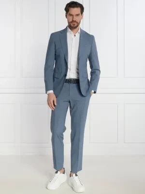 BOSS BLACK Garnitur P-Huge-2Pcs-242 | Slim Fit | z dodatkiem wełny