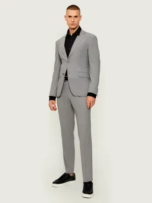BOSS BLACK Garnitur P-Huge-2Pcs-WG-253 | Slim Fit | z dodatkiem wełny