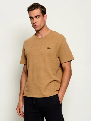 BOSS BLACK Góra od piżamy Waffle | Regular Fit camel
