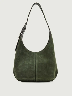BOSS BLACK Hobo Clarice | zamsz oliwkowy